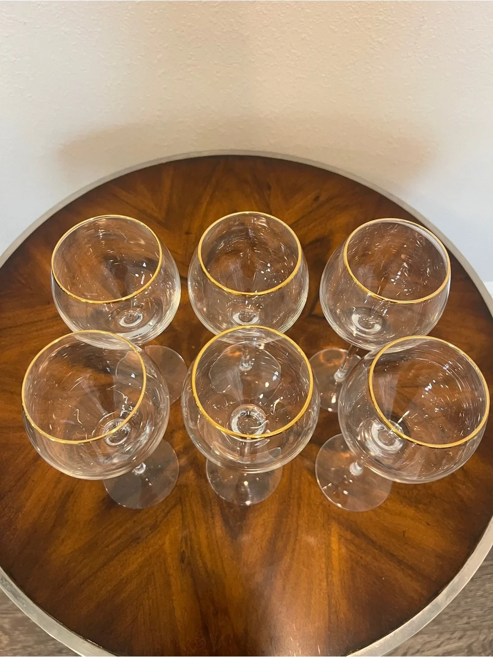 6 Lenox Eternal Gold Signature Wine Glasses 8” - Pristine  Condition - Picture 5 of 10